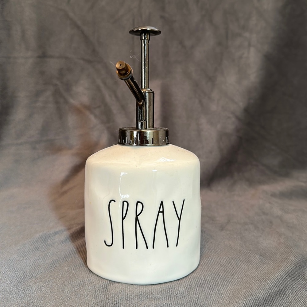 Rae Dunn Spray White Ceramic Plant Mister